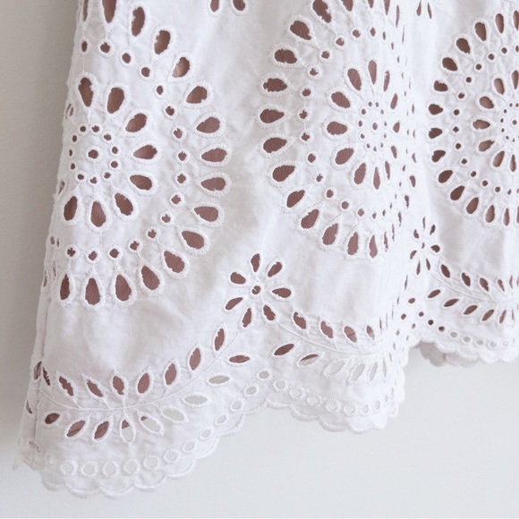 Stella McCartney Aline Broderie Anglaise White Eyelet Dress - Picture 4 of 16